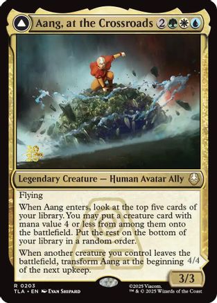 Image of Aang, at the Crossroads (PRE-203) - Prerelease Cards Foil