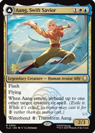 Image of Aang, Swift Savior (PRE-204) - Prerelease Cards Foil