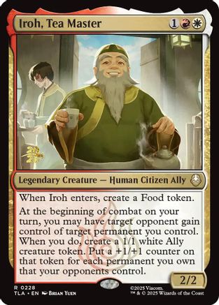 Image of Iroh, Tea Master (PRE-228) - Prerelease Cards Foil