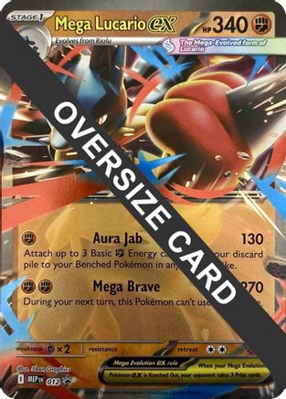 Image of Mega Lucario ex 012  - Holofoil Jumbo Cards - Promo