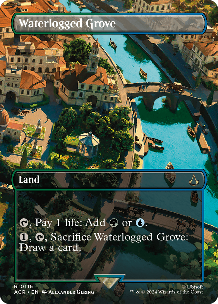 Image of Waterlogged Grove (Borderless) (ACR-116) - Assassin's Creed (Borderless)