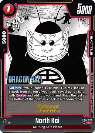 Image of North Kai (SB02-002) - Manga Booster 02 Release Event Cards Holofoil