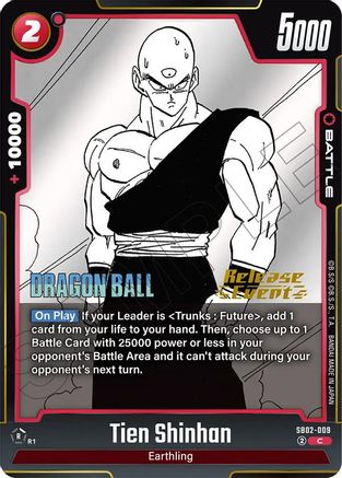 Image of Tien Shinhan (SB02-009) - Manga Booster 02 Release Event Cards Holofoil