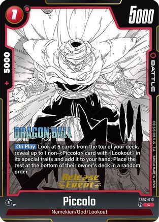 Image of Piccolo - SB02-013 (SB02-013) - Manga Booster 02 Release Event Cards Holofoil