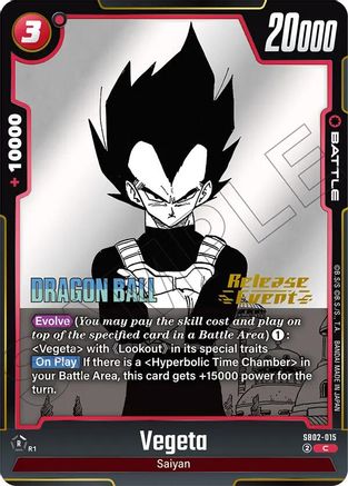 Image of Vegeta - SB02-015 (SB02-015) - Manga Booster 02 Release Event Cards Holofoil