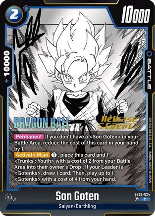 Image of Son Goten (SB02-024) - Manga Booster 02 Release Event Cards Holofoil