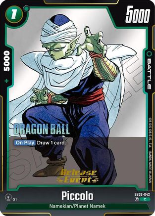Image of Piccolo - SB02-042 (SB02-042) - Manga Booster 02 Release Event Cards Holofoil