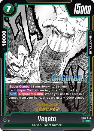 Image of Vegeta - SB02-046 (SB02-046) - Manga Booster 02 Release Event Cards Holofoil