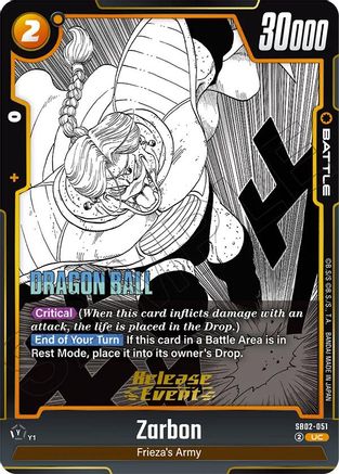 Image of Zarbon - SB02-051 (SB02-051) - Manga Booster 02 Release Event Cards Holofoil