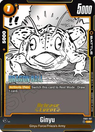 Image of Ginyu - FB01-107 (FB01-107) - Manga Booster 02 Release Event Cards Holofoil