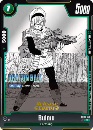 Image of Bulma - FB03-071 (FB03-071) - Manga Booster 02 Release Event Cards Holofoil