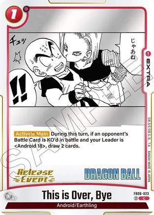 Image of This is Over, Bye (FB06-023) - Manga Booster 02 Release Event Cards Holofoil