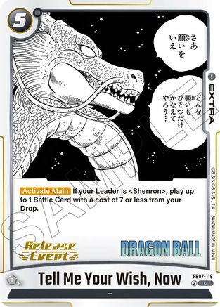 Image of Tell Me Your Wish, Now (FB07-118) - Manga Booster 02 Release Event Cards Holofoil
