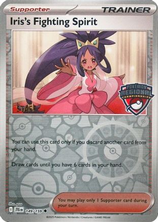 Image of Iris's Fighting Spirit (Regional Championships) [Staff] 149  - Reverse Holofoil League & Championship Cards - Uncommon