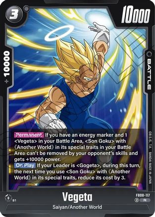 Image of Vegeta - FB08-117 (FB08-117) - Saiyans Pride Holofoil