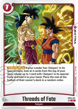 Image of Threads of Fate (FB08-024) - Saiyans Pride Holofoil