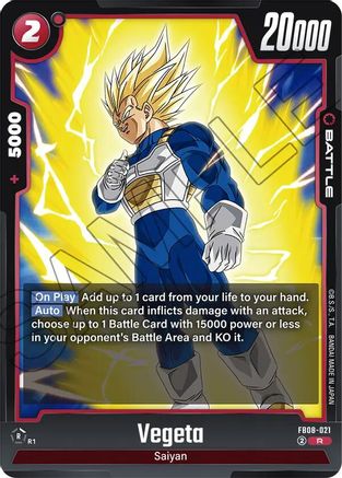 Image of Vegeta - FB08-021 (FB08-021) - Saiyans Pride Holofoil