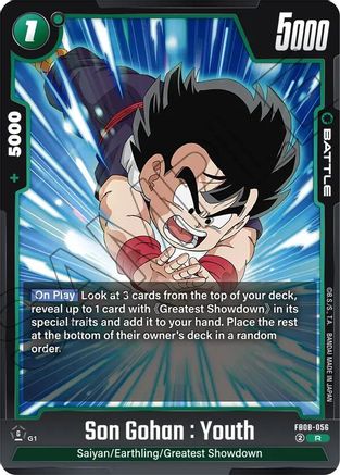 Image of Son Gohan : Youth - FB08-056 (FB08-056) - Saiyans Pride Holofoil