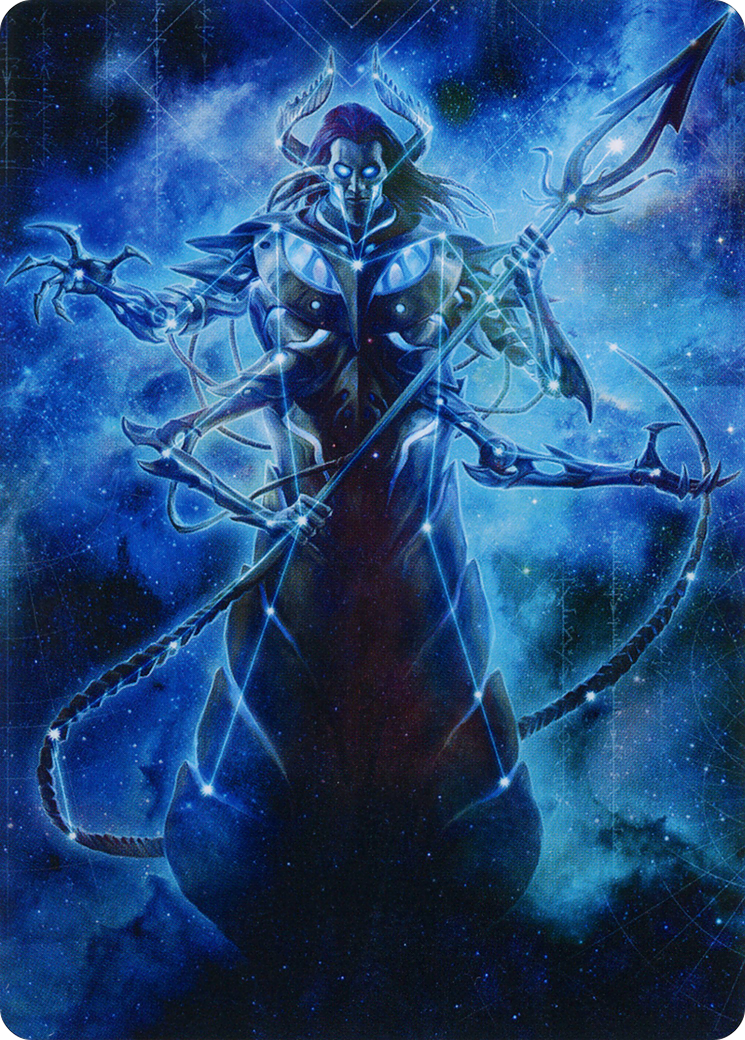Image of Heliod, the Warped Eclipse // Heliod, the Warped Eclipse (AMOM-060) - March of the Machine Art Series (Borderless) Foil