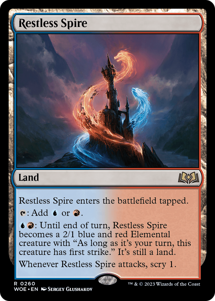 Image of Restless Spire (WOE-260) - Wilds of Eldraine Foil