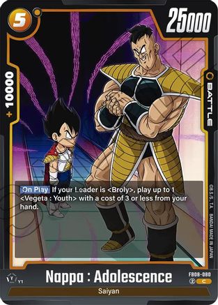 Image of Nappa : Adolescence (FB08-080) - Saiyans Pride