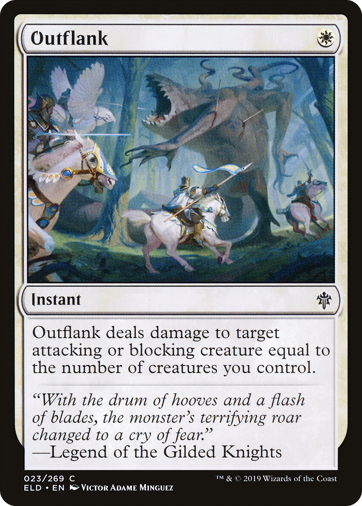 Image of Outflank (ELD-023) - Throne of Eldraine Foil