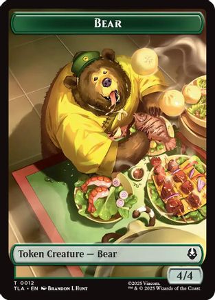 Image of Bear // Food (0020) Double-Sided Token (TLA-12 // 20) - Avatar: The Last Airbender