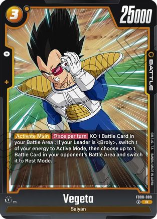 Image of Vegeta - FB08-089 (FB08-089) - Saiyans Pride Holofoil