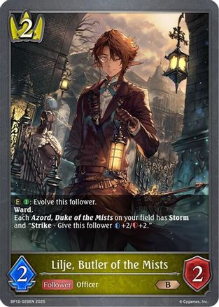 Image of Lilje, Butler of the Mists (BP12-029EN) - BP12 Worldreavers Descent