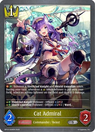 Image of Cat Admiral (BP13-029EN) - BP13 Dominion of Darkness