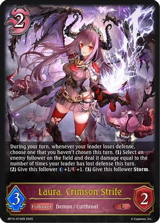 Image of Laura, Crimson Strife (BP13-073EN) - BP13 Dominion of Darkness
