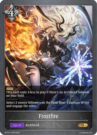 Image of Frostfire (BP13-111EN) - BP13 Dominion of Darkness