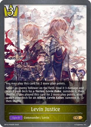 Image of Levin Justice - P05 (Foil) (BP13-P05EN) - BP13 Dominion of Darkness