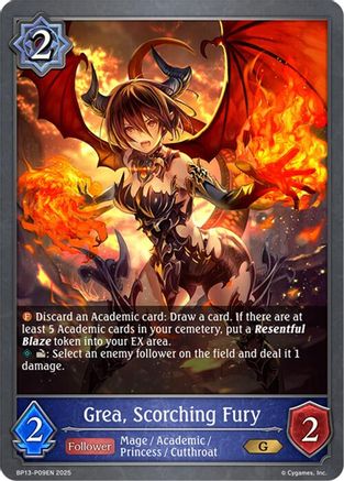 Image of Grea, Scorching Fury - P09 (Foil) (BP13-P09EN) - BP13 Dominion of Darkness