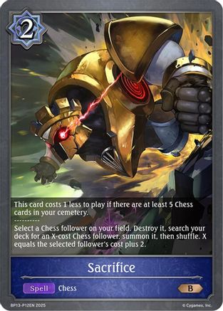 Image of Sacrifice - P12 (Foil) (BP13-P12EN) - BP13 Dominion of Darkness