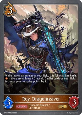 Image of Roy, Dragonreaver - P13 (Foil) (BP13-P13EN) - BP13 Dominion of Darkness