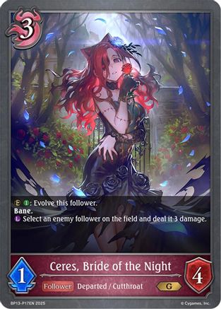Image of Ceres, Bride of the Night - P17 (Foil) (BP13-P17EN) - BP13 Dominion of Darkness