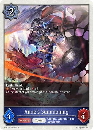 Image of Anne's Summoning - P29 (Foil) (BP13-P29EN) - BP13 Dominion of Darkness