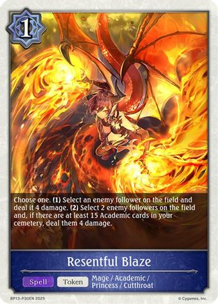 Image of Resentful Blaze - P30 (Foil) (BP13-P30EN) - BP13 Dominion of Darkness