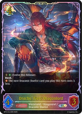 Image of Drache, Fiery Dragonlord (SL) (BP13-SL12EN) - BP13 Dominion of Darkness