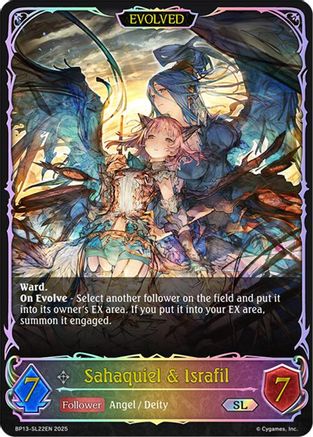Image of Sahaquiel & Israfil (Evolved) (SL) (BP13-SL22EN) - BP13 Dominion of Darkness