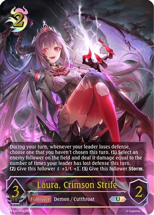Image of Laura, Crimson Strife (U) (BP13-U05EN) - BP13 Dominion of Darkness