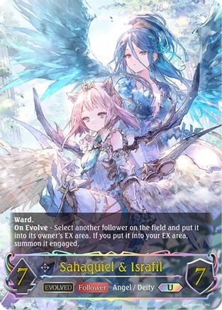 Image of Sahaquiel & Israfil (Evolved) (U) (BP13-U07EN) - BP13 Dominion of Darkness