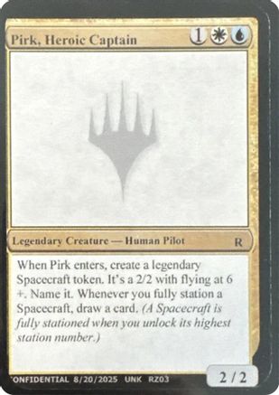 Image of Pirk, Heroic Captain (-) - Un-Known Event Playtest Cards