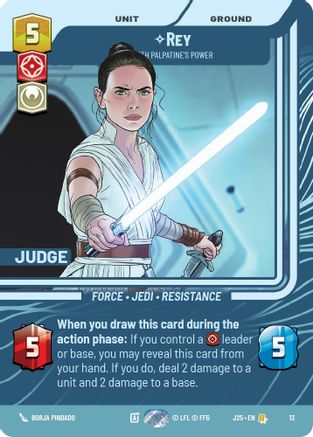 Image of Rey - With Palpatine's Power (13) - Judge Promos Foil
