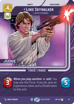 Image of Luke Skywalker - A Hero's Beginning (14) - Judge Promos Foil