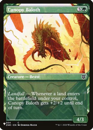 Image of Canopy Baloth (Showcase) (LIST-304) - The List