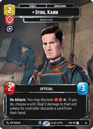Image of Syril Karn - Where Is He? (42) (42) - Sector and Regional Promos Season 1 Foil