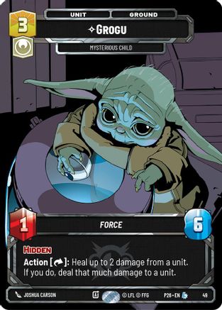 Image of Grogu - Mysterious Child (49) (49) - Sector and Regional Promos Season 1 Foil