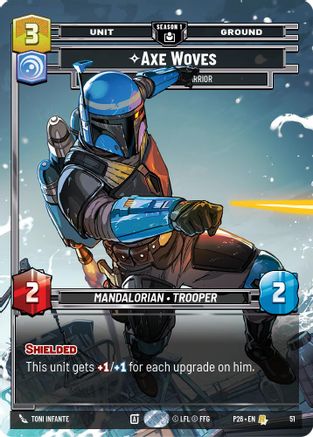 Image of Axe Woves - Accomplished Warrior (51) (51) - Sector and Regional Promos Season 1 Foil